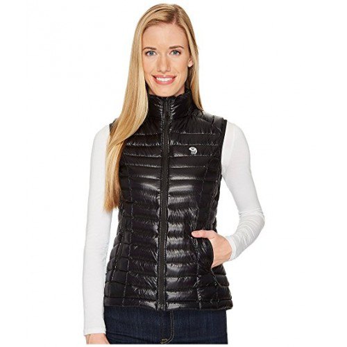 black hollow neck vest with white shape to fit long sleeve tee
