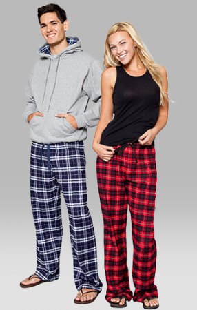 black tank top with red checked flannel trousers with wide legs