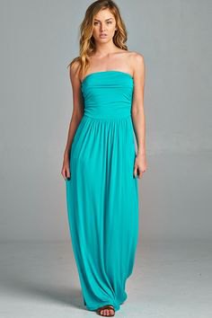 blue-green fit and flared maxi dress with open toe heels