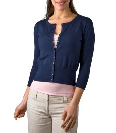navy blue button up card sweater cardigan with white tee scoop