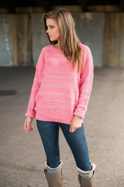 Hot Pink Sweater Outfit Ideas for Ladies – kadininmodasi.org