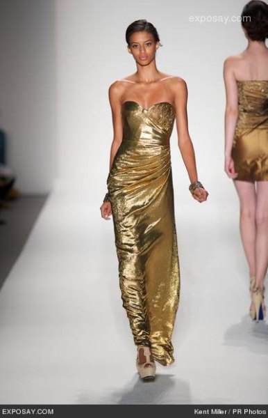 gold sweetheart neckline maxi dress