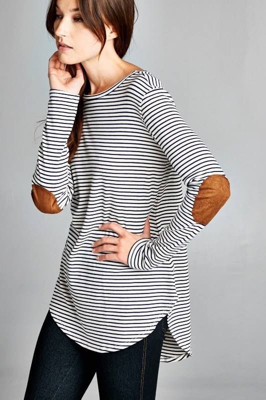 stripes with elbow garments