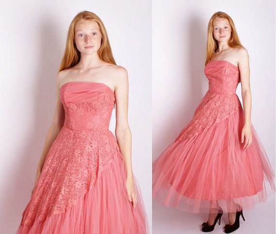 blush pink floral embroidered chiffon maxi swing dress