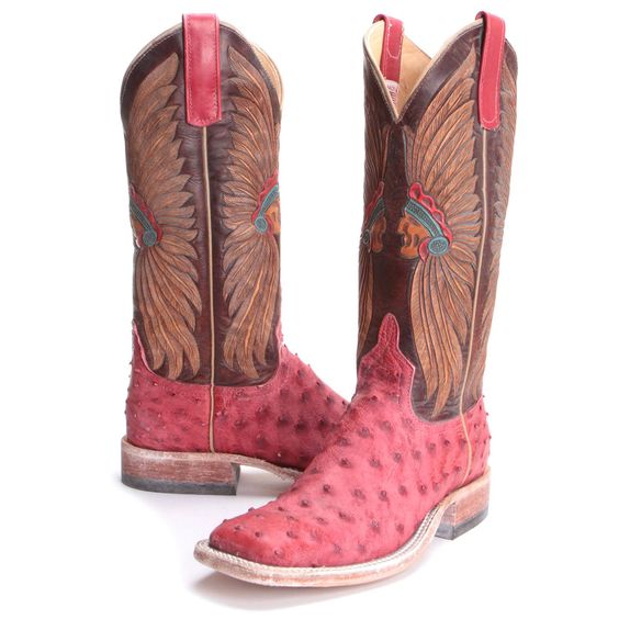 pink cowboy boots indian motif
