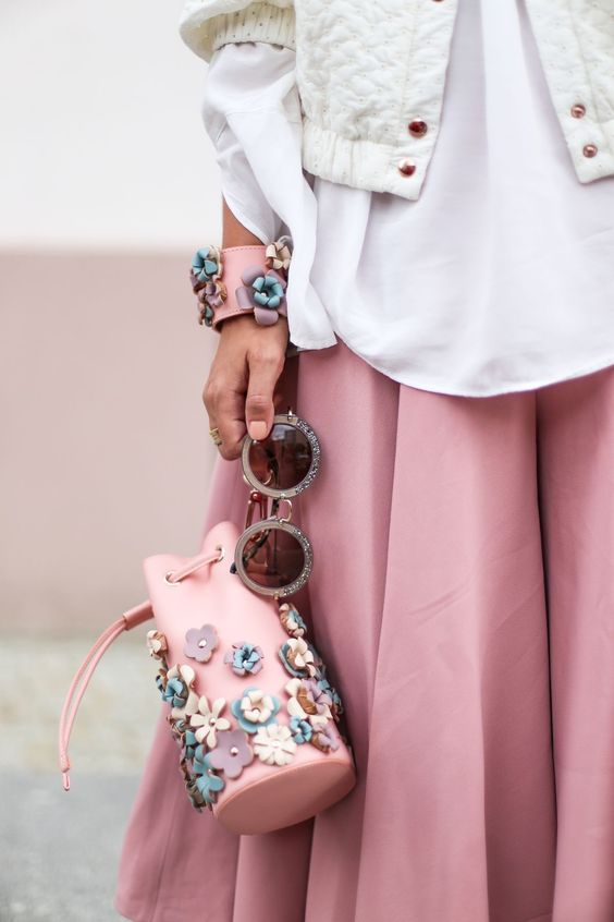 floral suitcase pink backpack