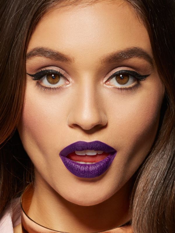 purple lipstick dark skin