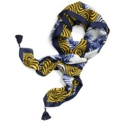 Tory Burch feather printed scarf