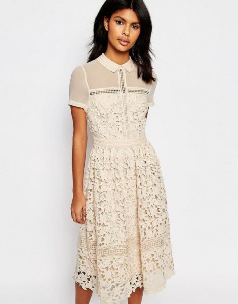 Ivory Lace Dress Outfit Ideas for Women – kadininmodasi.org