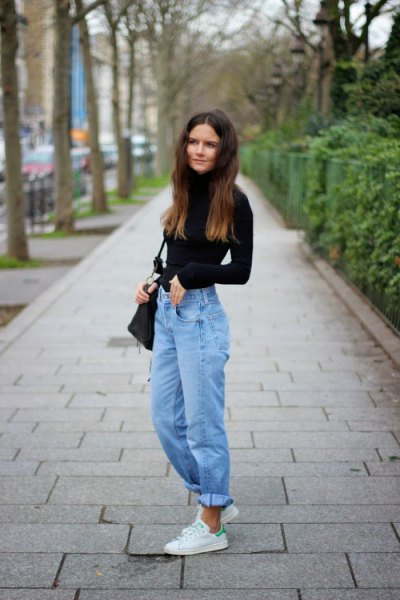 High Waisted Mom Jeans Casual Outfits for Ladies – kadininmodasi.org