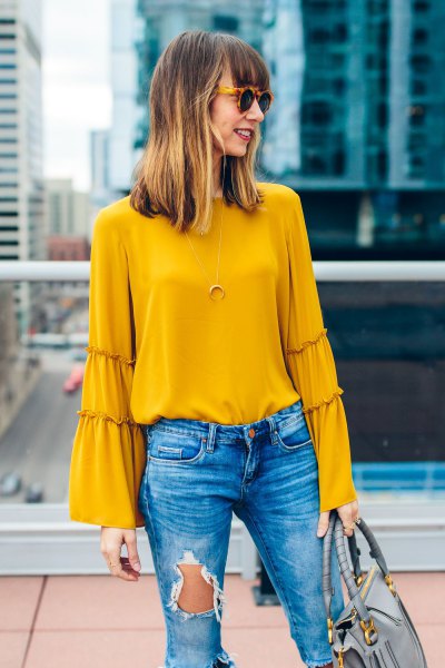 Mustard Color Shirt Outfit Ideas for Women – kadininmodasi.org