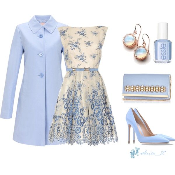 light blue outfit" by smilenka on Polyvore | Fashion, Pretty outfi