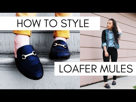 How to Wear Loafer Mules || 1 Slip-On Mules, 3 Outfits || Spring .