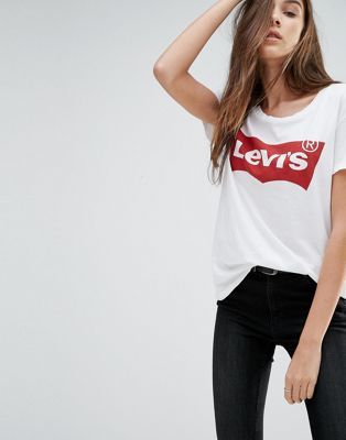 Levi's Perfect T-shirt with Batwing Logo | Mode straße, Kleidung .