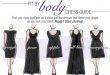 Roaman's® perfects Fit by Body™ Dress Shape Guide for plus size .