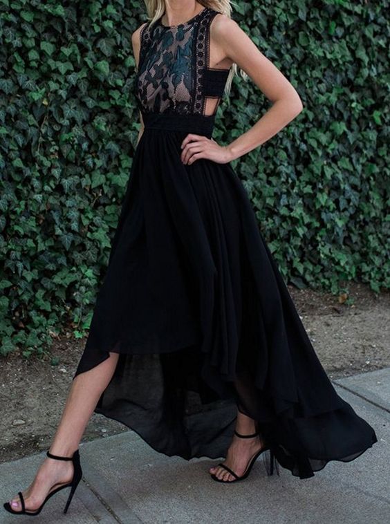 How to Wear Black Chiffon Dress: The Style Guide - FMag.c