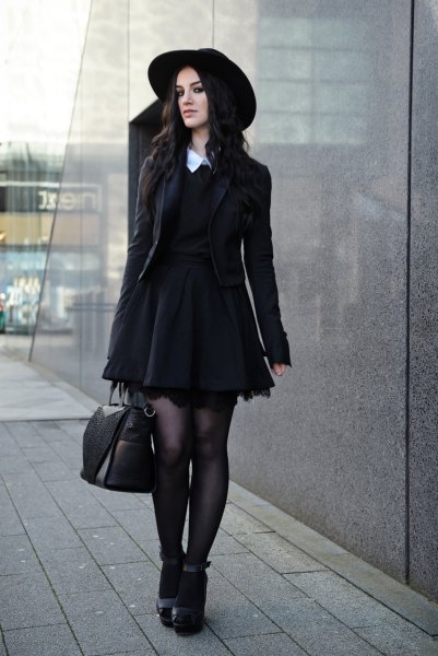 How to Wear Black Collared Dress: Top 13 Artistic Outfit Ideas for .