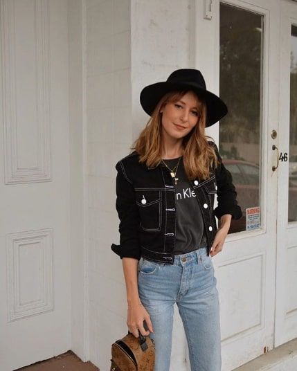 15 Black Denim Jacket Outfits for Fall | Who What We