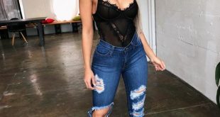 Amazing Ripped Jeans Outfit Ideas on Stylevo