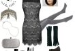 DIY last minute Flapper 20s Black and White Costume - Polyvore .