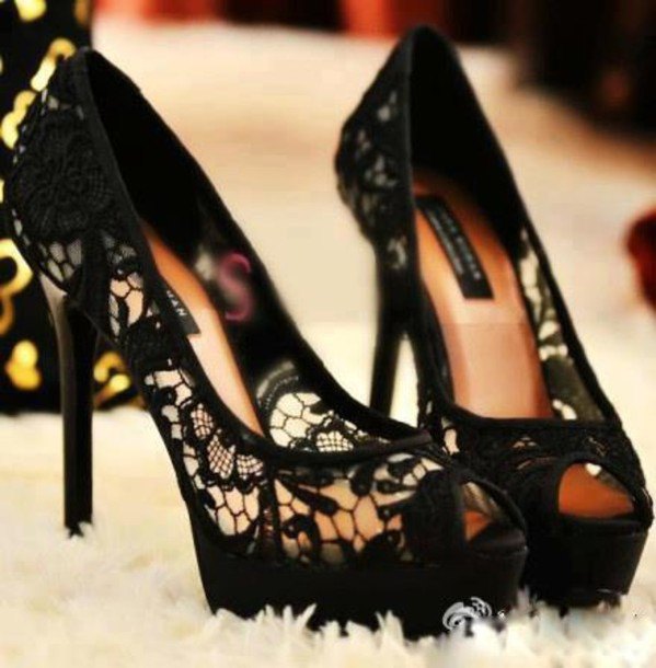 How to Wear Black Lace Heels: Best 13 Elegant & Ladylike Outfit .
