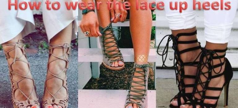 black lace up heels sandals | | Just Trendy Gir