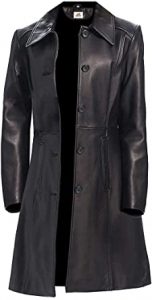 Black Long Leather Jacket for Women – kadininmodasi.org