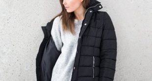 How to Style Black Puffer Jacket for Women: Outfit Ideas - FMag.c