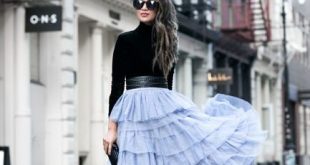 A New York Minute :: Classic timepiece & Tulle skirt | Blue tulle .