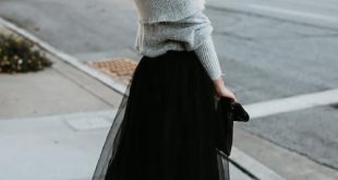 Black Tulle Skirt Outfit | Tulle Skirt Black #fashion #black .