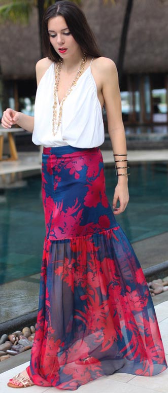 25 Maxi Skirt Outfits Ideas | StayGl