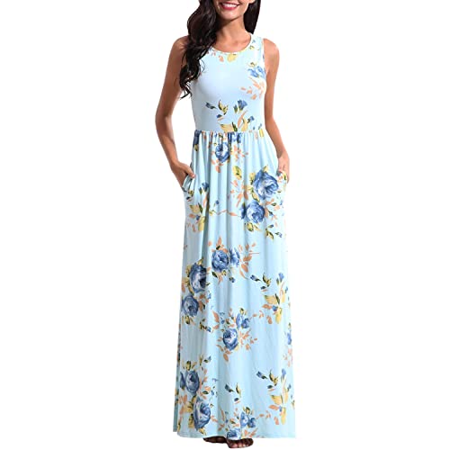 Light Blue Floral Dress: Amazon.c