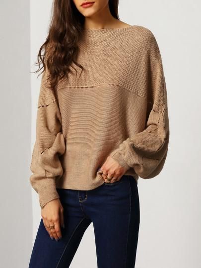 brown fall sweater, casual trendy brown sweater, boat neck .