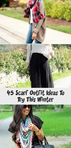 Scarf Outfit Ideas to try this Winter (7) #bohofashionIdeas .