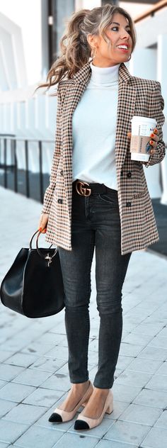 22 Best brown jacket outfit images | Cute outfits, Autumn fashion .