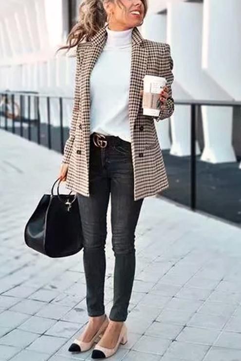 Chic Khaki Suit Blazer | Best business casual outfits, Summer work .