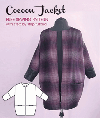 Cocoon Jacket - free sewing pattern for women from Sew Different .