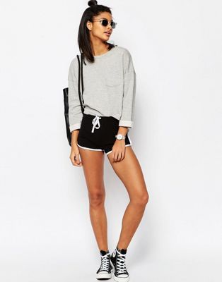 ASOS Basic Runner Shorts with Contrast Binding | Sporty shorts .