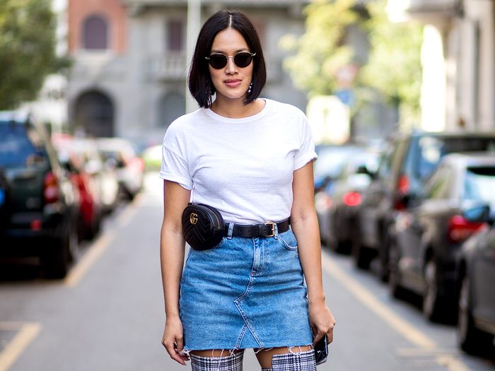 7 Cool Jean Skirt Outfits for Spring | Who What We