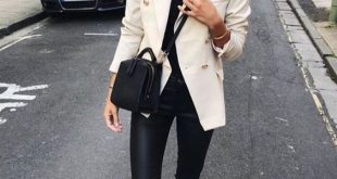 Double Breasted Women's Casual Black Blazer Jacket | Blazer .