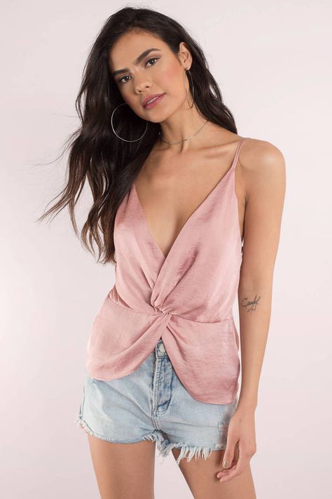 Twisted Draped Tank Top | Night outfits, Fashion, Club outfits for .