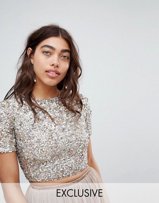 NYE Outfits for Every Occasion | Sequin crop top, Crop tops .