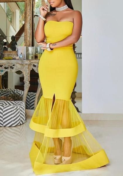 46 Cute Fishtail Dresses Ideas | Maxi dress party, African design .