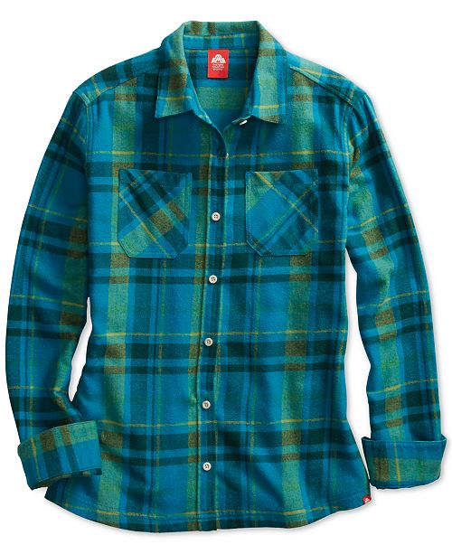EMS® Women's Timber Fitted Plaid Flannel Shi