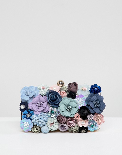 Chi Chi London 3D Floral Embellished Clutch Bag | AS