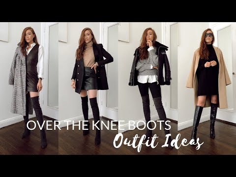 HOW TO STYLE OVER THE KNEE BOOTS // Autumn Outfit Ideas - YouTu