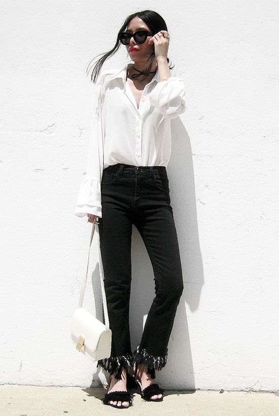 The Top Blogger Looks Of The Week | Spring outfits, Black, white .