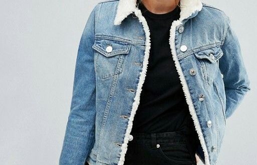 Fur Lined Denim Jacket Outfit Ideas For Ladies