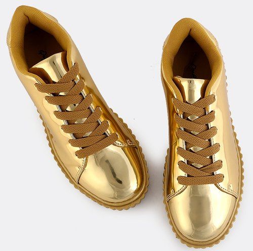 Spring Semester Style Guide | Sneakers, Metallic gold shoes, Gold .