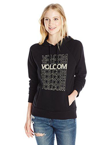 Volcom Womens Get Back Graphic Hoodie Black XSmall >>> Be sure to .